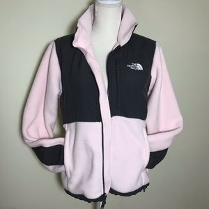 The North face pink & grey jacket size medium